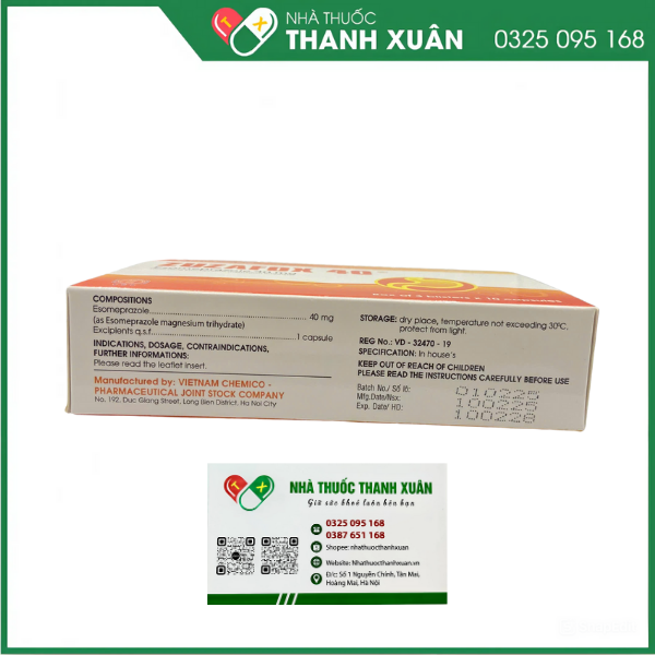 Thuốc Zuzafox 40 hỗ trợ phòng và điều trị viêm loét dạ dày - tá tràng